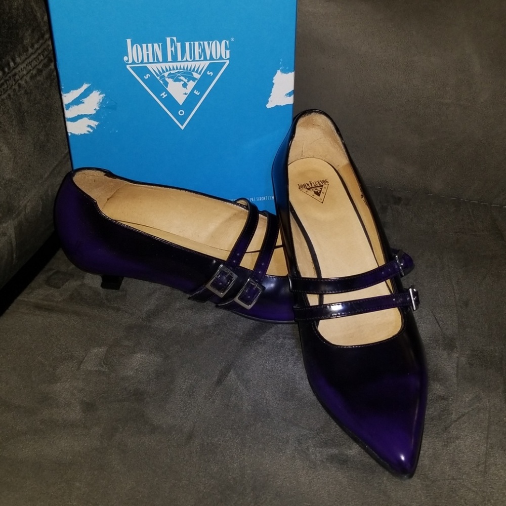 Fluevog  purple witchy Tanya shoes Size 10 or 11